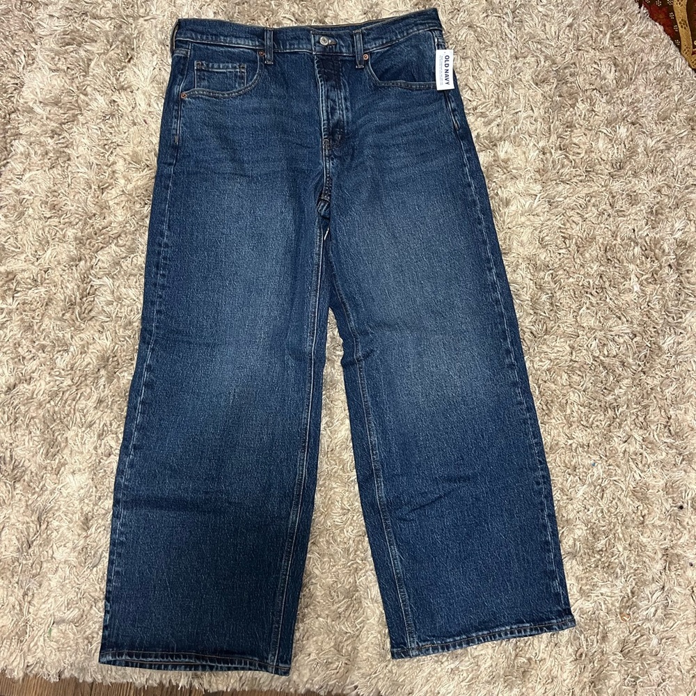 Old Navy Dark Blue Boyfriend Jeans